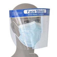 Protective Disposable 3ply Face Mask with Anti-Fog Shield Extended, Face Mask with Eye Shield